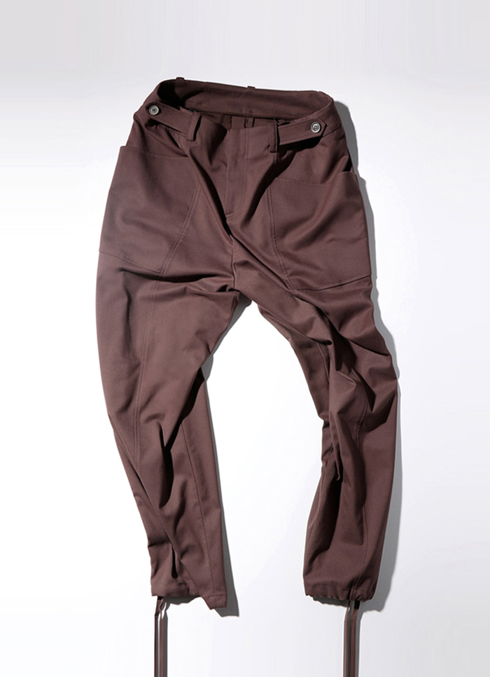 2-WAY CONTROL TROUSERS / RED BEAN BROWN